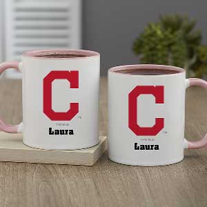 MLB Cleveland Guardians Personalized Coffee Mug 11oz. - Pink
