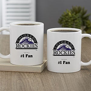 MLB Colorado Rockies Personalized Coffee Mug 11 oz.- White