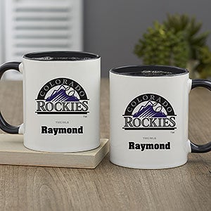 MLB Colorado Rockies Personalized Coffee Mug 11oz. - Black