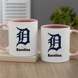 MLB Detroit Tigers Personalized Coffee Mug 11oz. - Pink