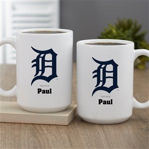 MLB Detroit Tigers Personalized Coffee Mug 15 oz. - White