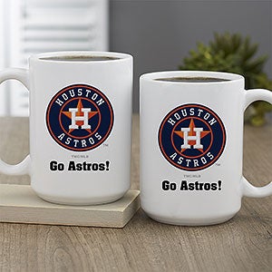 MLB Houston Astros Personalized Coffee Mug 15 oz. - White
