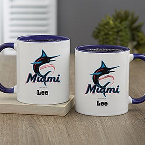 MLB Miami Marlins Personalized Coffee Mug 11oz. - Blue