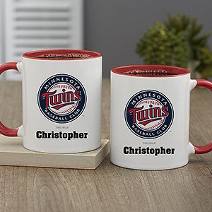 MLB Minnesota Twins Personalized Coffee Mug 11oz. - Red