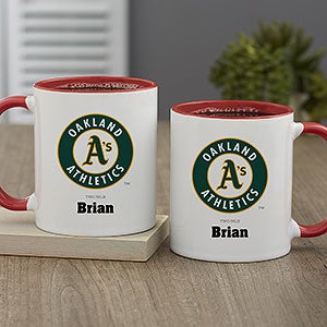 MLB Oakland Athletics Personalized Coffee Mug 11oz. - Red