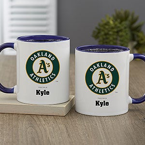 MLB Oakland Athletics Personalized Coffee Mug 11oz. - Blue