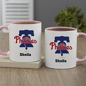 MLB Philadelphia Phillies Personalized Coffee Mug 11oz. - Pink