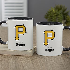 MLB Pittsburgh Pirates Personalized Coffee Mug 11oz. - Black