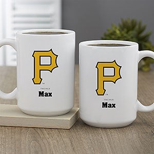 MLB Pittsburgh Pirates Personalized Coffee Mug 15 oz. - White