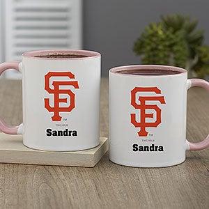 MLB San Francisco Giants Personalized Coffee Mug 11oz. - Pink