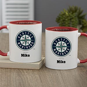 MLB Seattle Mariners Personalized Coffee Mug 11oz. - Red