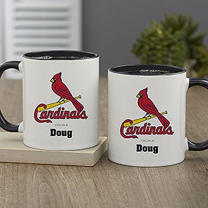 MLB St. Louis Cardinals Personalized Coffee Mug 11oz. - Black