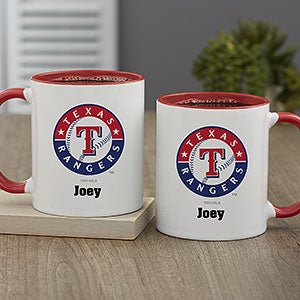 MLB Texas Rangers Personalized Coffee Mug 11oz. - Red