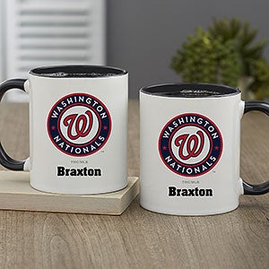 MLB Washington Nationals Personalized Coffee Mug 11oz. - Black
