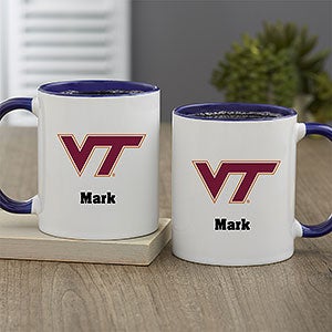 NCAA Virginia Tech Hokies Personalized Coffee Mug 11oz Blue
