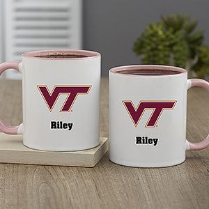 NCAA Virginia Tech Hokies Personalized Coffee Mug 11oz Pink