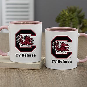 NCAA South Carolina Gamecocks Personalized Coffee Mug 11oz Pink