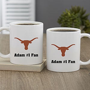 NCAA Texas Longhorns Personalized Coffee Mug 11oz White