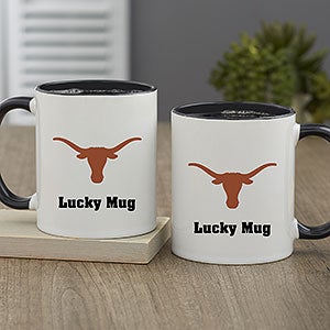 NCAA Texas Longhorns Personalized Coffee Mug 11oz Black