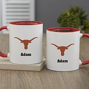 NCAA Texas Longhorns Personalized Coffee Mug 11oz Red