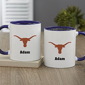 NCAA Texas Longhorns Personalized Coffee Mug 11oz Blue
