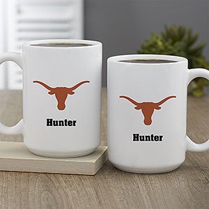 NCAA Texas Longhorns Personalized Coffee Mug 15oz White