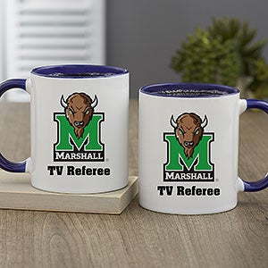 NCAA Marshall Thundering Herd Personalized Coffee Mug 11oz Blue
