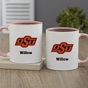 NCAA Oklahoma State Cowboys Personalized Coffee Mug 11oz Pink