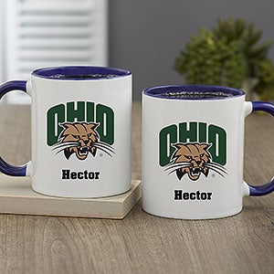 NCAA Ohio Bobcats Personalized Coffee Mug 11oz. - Blue