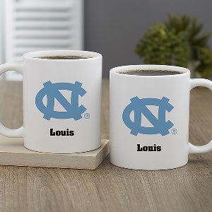 NCAA North Carolina Tar Heels Personalized Coffee Mug 11oz White