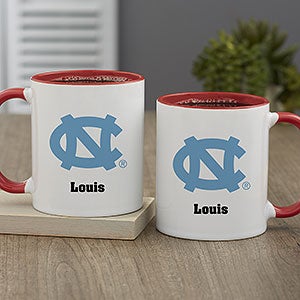 NCAA North Carolina Tar Heels Personalized Coffee Mug 11oz Red