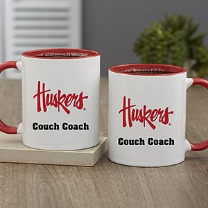 NCAA Nebraska Cornhuskers Personalized Coffee Mug 11oz Red