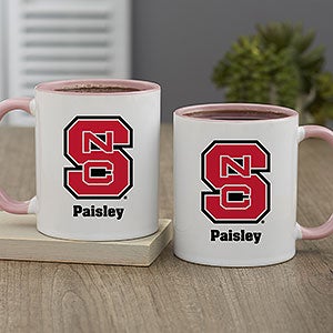NCAA NC State Wolfpack Personalized Coffee Mug 11oz PInk