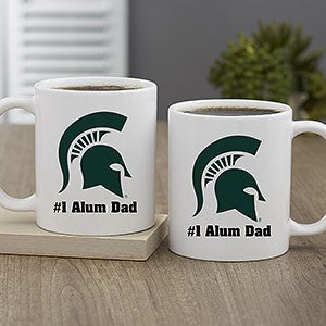 NCAA Michigan State Spartans Personalized Coffee Mug 11oz White