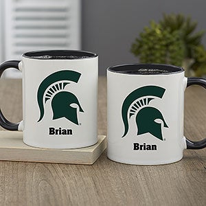 NCAA Michigan State Spartans Personalized Coffee Mug 11oz Black