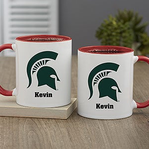 NCAA Michigan State Spartans Personalized Coffee Mug 11oz Red
