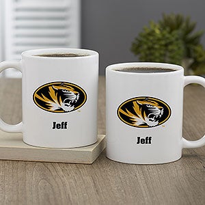 NCAA Missouri Tigers Personalized Coffee Mug 11 oz.- White