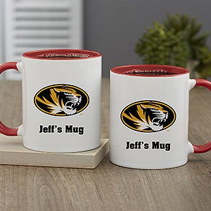 NCAA Missouri Tigers Personalized Coffee Mug 11oz. - Red