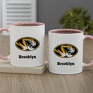 NCAA Missouri Tigers Personalized Coffee Mug 11oz. - Pink