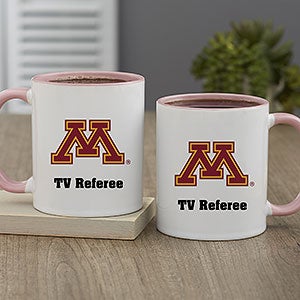 NCAA Minnesota Golden Gophers Personalized Coffee Mug 11oz Pink