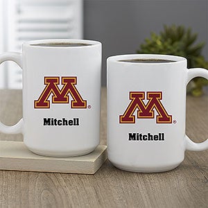 NCAA Minnesota Golden Gophers Personalized Coffee Mug 15oz White