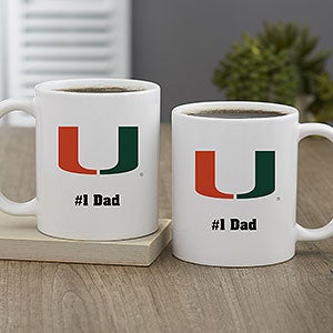 NCAA Miami Hurricanes Personalized Coffee Mug 11oz White