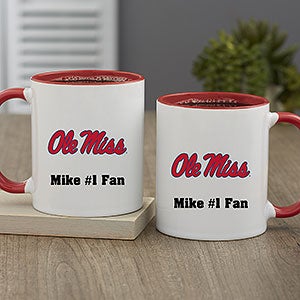 NCAA Ole Miss Rebels Personalized Coffee Mug 11oz Red