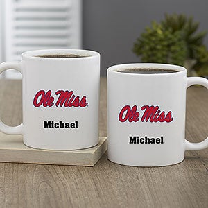 NCAA Ole Miss Rebels Personalized Coffee Mug 11oz White