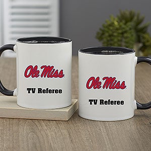 NCAA Ole Miss Rebels Personalized Coffee Mug 11oz Black