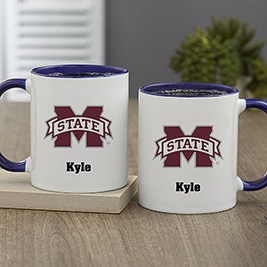 NCAA Mississippi State Bulldogs Personalized Coffee Mug 11oz Blue