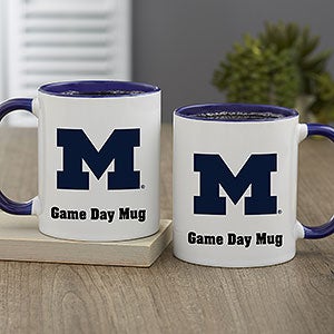 NCAA Michigan Wolverines Personalized Coffee Mug 11oz Blue