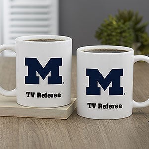 NCAA Michigan Wolverines Personalized Coffee Mug 11oz White