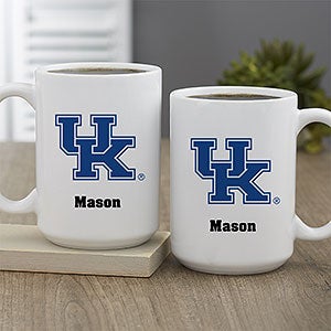 NCAA Kentucky Wildcats Personalized Coffee Mug 15 oz - White