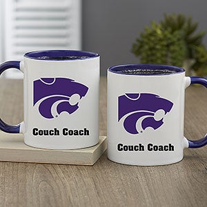 NCAA Kansas State Wildcats Personalized Coffee Mug 11oz Blue